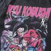 Vintage Street Cartoon Print Oversize Old Short-Sleeved T-Shirt Men'S And Women'S Hip Hop Loose Half-Sleeved Tee Shirt
