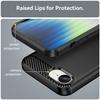 For iPhone 16e Case with Screen Film WANLONFENG LS Series Big Lens Hole Brushed Texture TPU Phone Cover