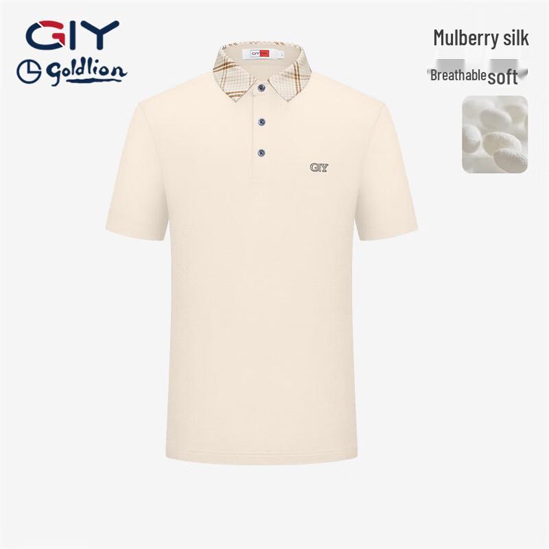 Goldlion Men's Short Sleeve Casual Polo Shirt TSF0076-ND111