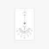 Fairy Star Dot Sun Tattoo Sticker, Line Smudge, Long-Lasting Waterproof, Premium Wrist Sticker