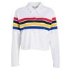 Levis Striped Casual Comfortable Long Sleeve T-Shirt Women Tops White 69558-0000