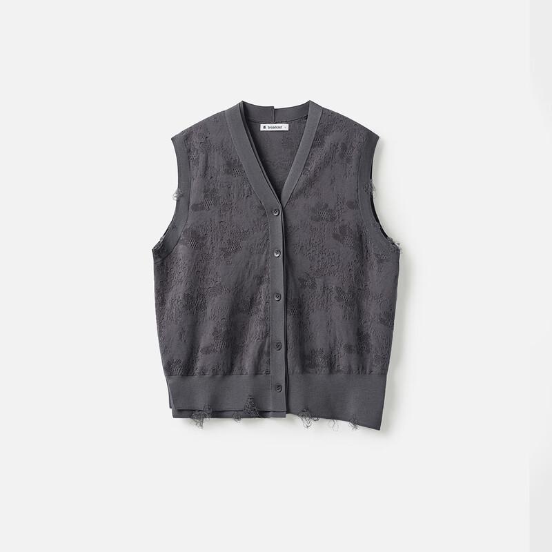 Broadcast Women's Jacquard Knit Vest Cardigan