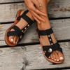 Summer new fashion versatile outerwear sandals women's casual open-toed flat-bottomed beach sandals large-size sandals