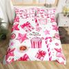 Christmas Candy Duvet Cover Set Comfortable Exquisite And Beautiful Bedding Decorations Suitable For Children Kids And Adults