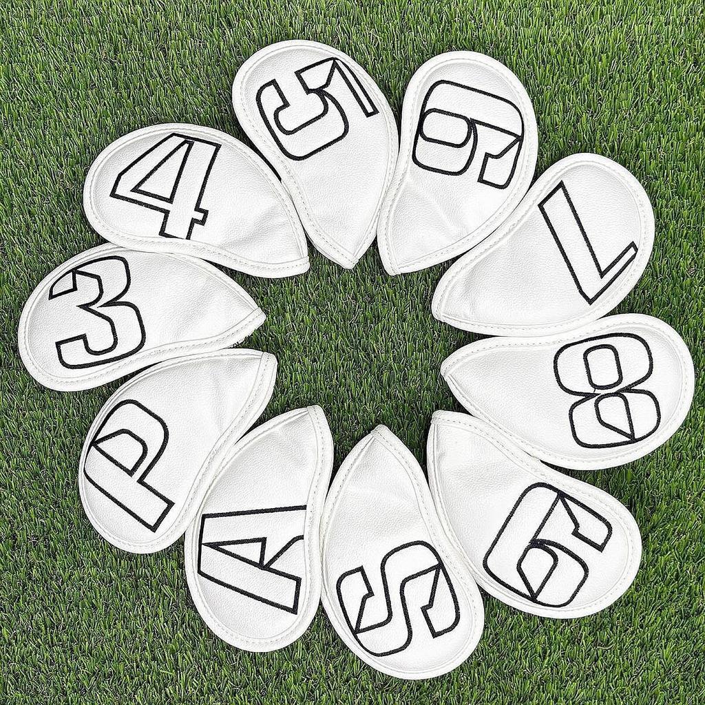 10 Golf Club Covers Made of PU, To Protect Irons, Suitable for Men And Women,