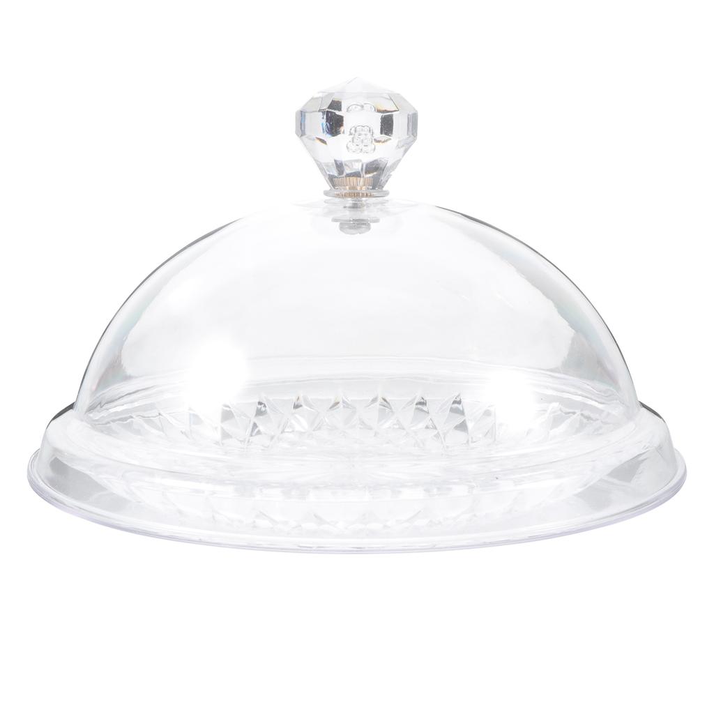 1 Set Cake Dish With Cover Cake Dispaly Clear Plastic Cover Tray Cake Serving Tray Western Food Round Plate Cake Dome Cover