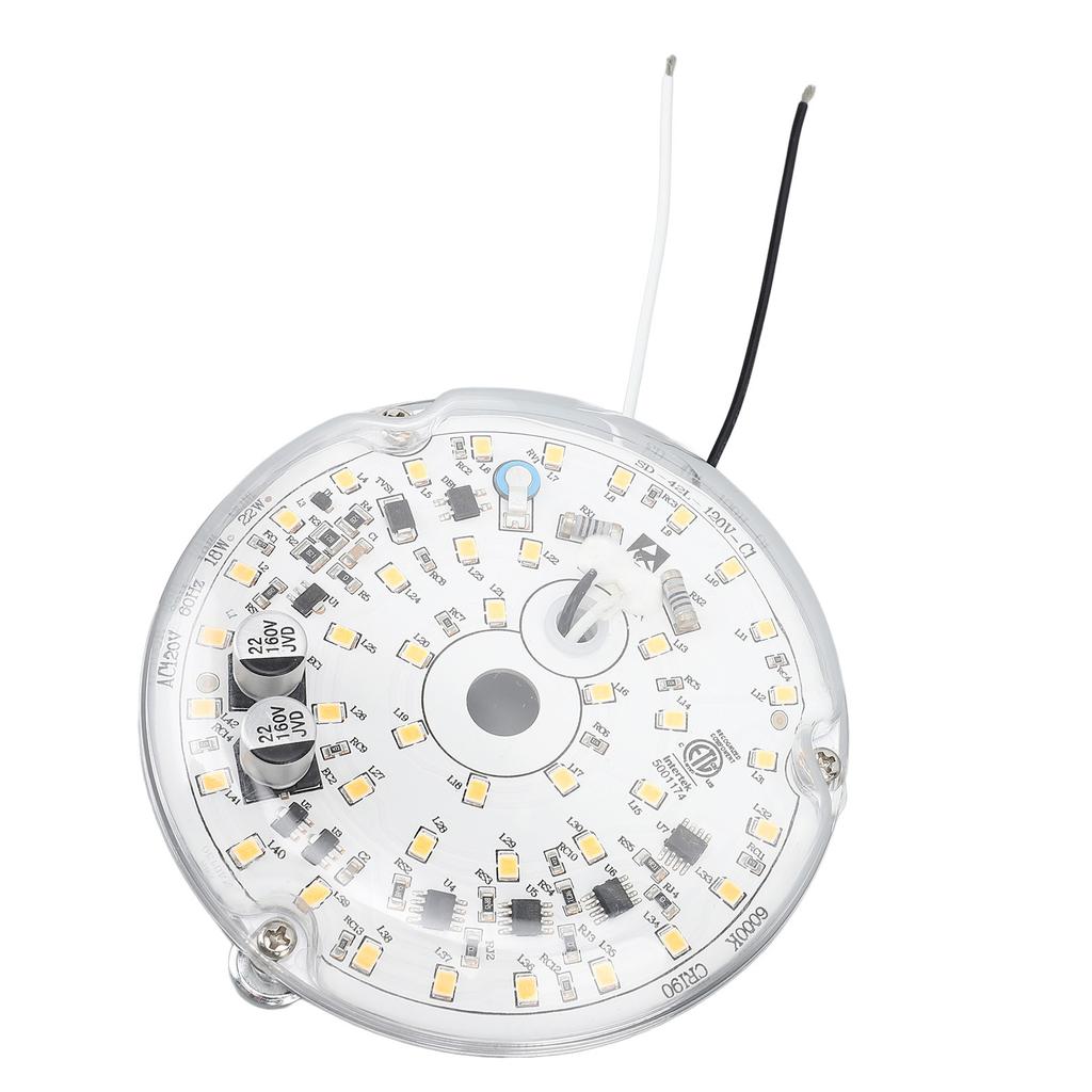 3,93palcové LED světlo k stropnímu ventilátoru Náhradní Profesionální Stmívatelné 18W AC120V 2000lm Magnetická Montáž LED