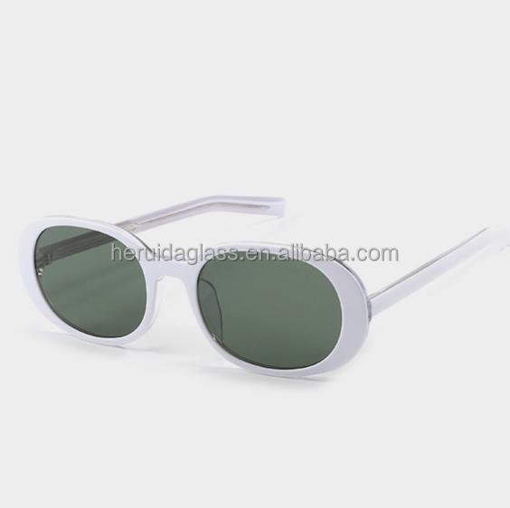 Vintage Oval UV400 Full Rim HRD HRD9081 Acetate Unisex Polarized Fashion Outdoor Adult Sunglasses 2025 Nylon&Acetate армия зеленый