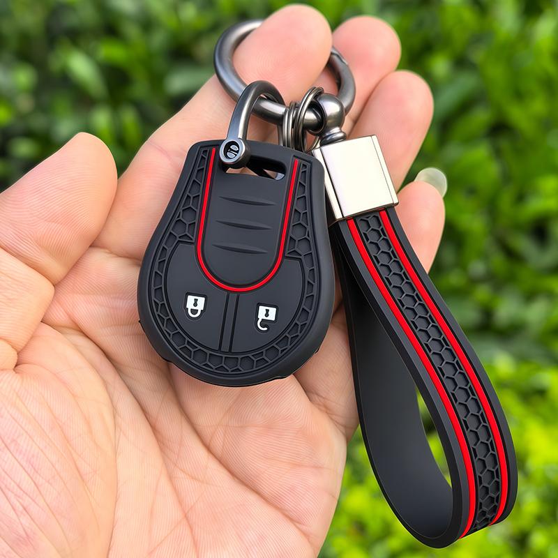 

Keychain Remote 2 Buttons Car Key Silicone Case Cover Shell For Nissan Maxima Versa Altima Sentra Tiida Armada X-Trail