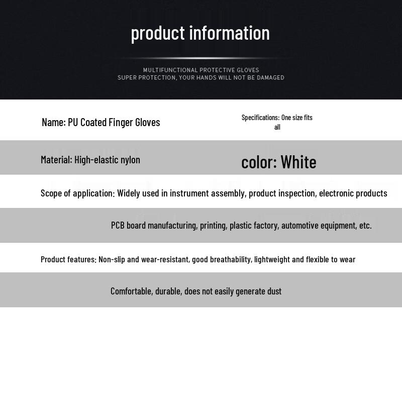 Fei Er Thin PU Coated Nylon Work Gloves