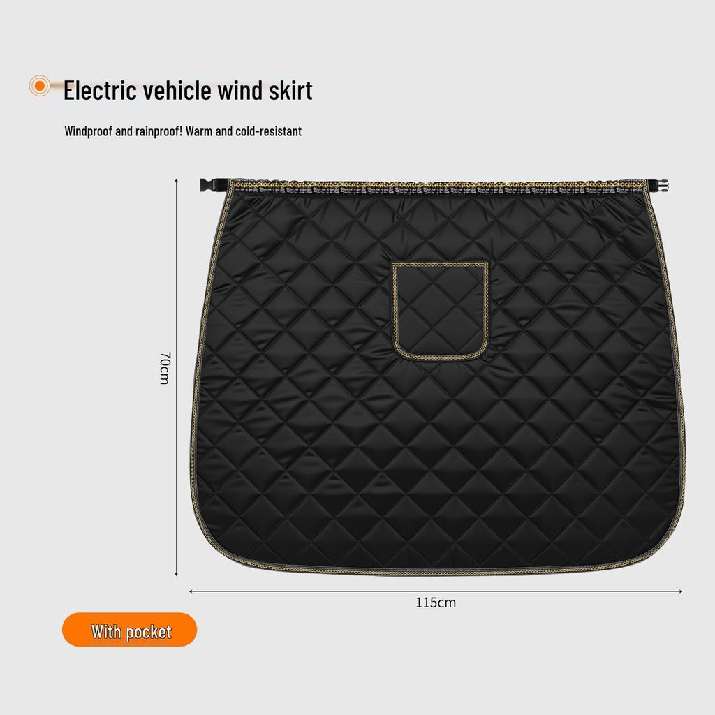 Winter Electric Vehicle Windproof Blanket Warm Knee Pads, Waterproof and Thickened Flocked Windshield