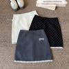 Lace Patchwork Polka Dot High Waist A-Line Skirt - Spring/Summer Anti-Exposure Slimming Hip-Hugging Style for Women