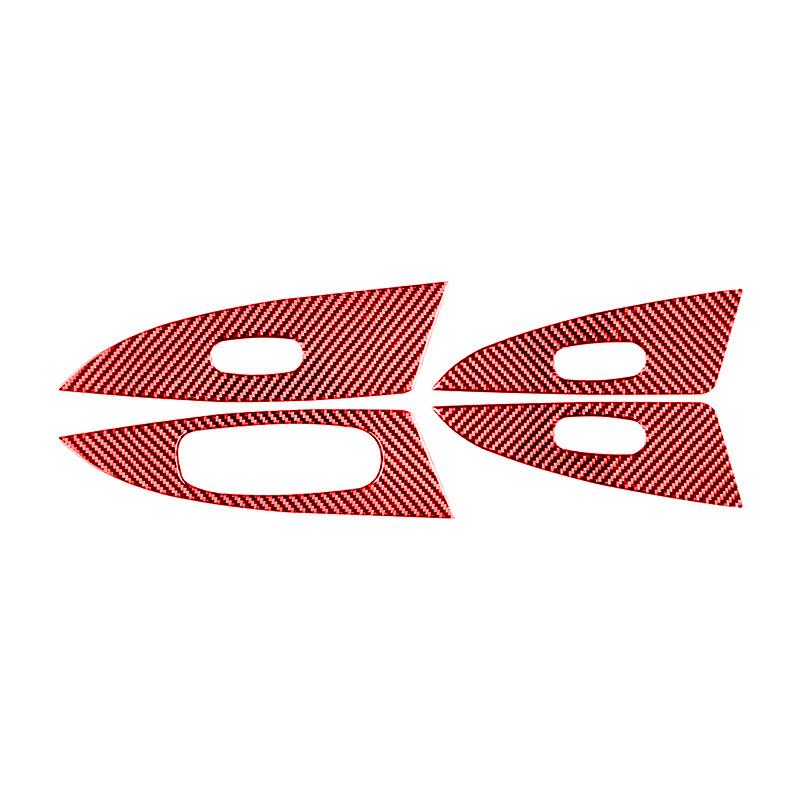 For Nissan Sentra 2016- Accessories Carbon Fiber Auto Interior Power Window Switch Lifter Buttons Panel Decoration Stickers