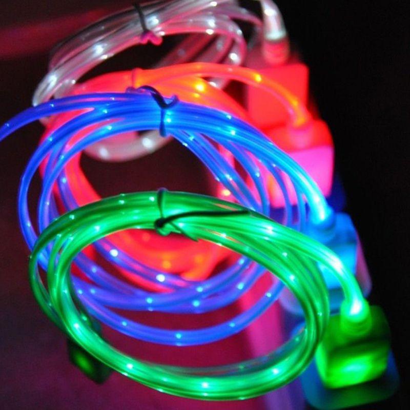 Led Light Usb Sync Data Charger Cable For Ipad Iphone 5678x And