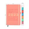 Organizer Notebook, Weekly and Monthly Planner, Faux Leather Cover, Pen Holder, 3”x7”