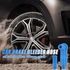 3.94Ft Car Brake Bleeder Hose with Brake Bleeder Adapter,Soft Car Break Bleeders Hose for Maintenance of Automotive Brakes Systems,Translucent Cars