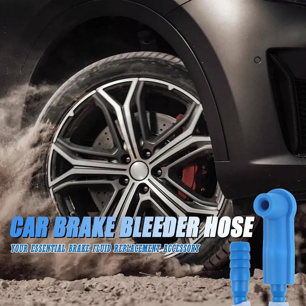 3.94Ft Car Brake Bleeder Hose with Brake Bleeder Adapter,Soft Car Break Bleeders Hose for Maintenance of Automotive Brakes Systems,Translucent Cars