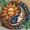 Metal Wall Art Yin Yang Sun Moon Vintage Decor