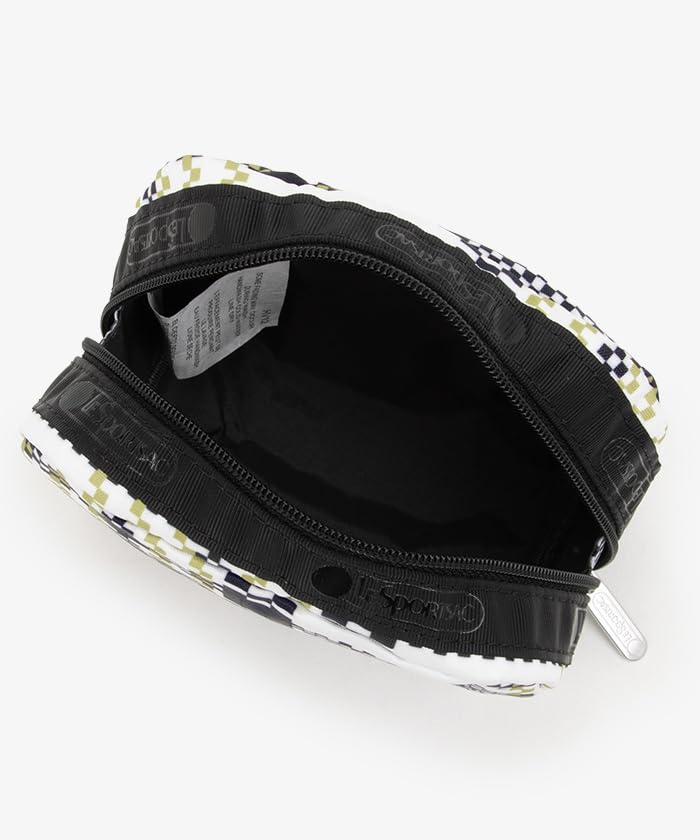 LeSportsac Official Pouch SQUARE Pixel Scramble Check COSMETIC/6701