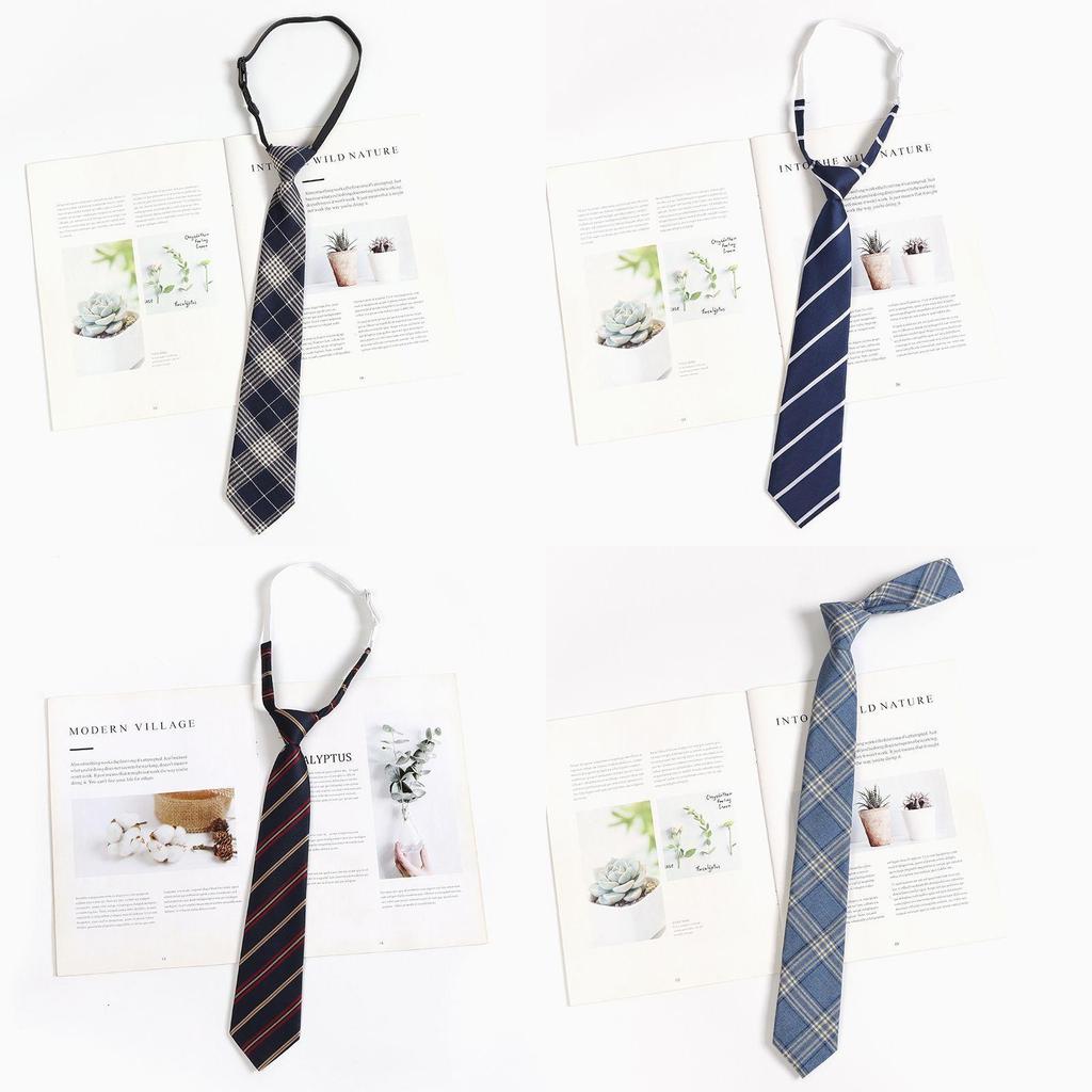 Kids Tie With Striped Badge Pattern For School Uniforms And Casual Wear
