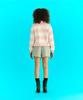 ERER Oxford Collar Stripe T-Shirt Pink