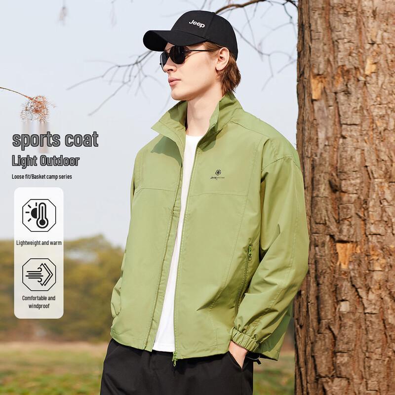 JEEP Men s Stand-Collar Outdoor Jacket 2XL