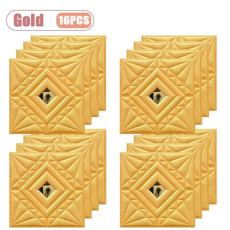 4-24PCS 30x30cm Self-Adhesive Wall Sticker 3D Soft Wall Stickers DIY Bedroom Living Room Background Home Decor Wall Decoration