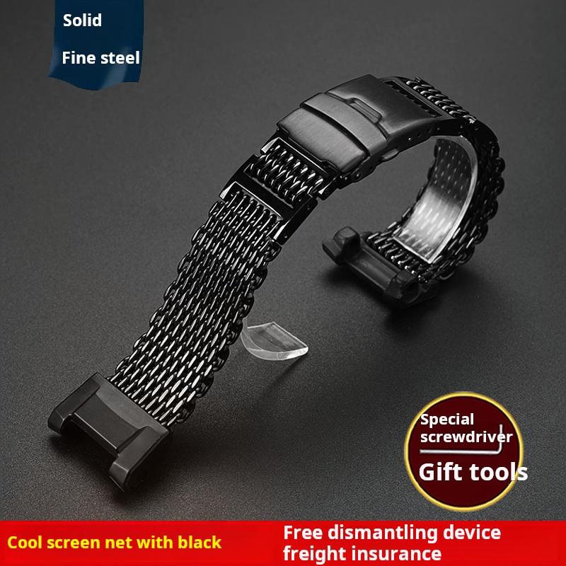 GWG B1000 solid stainless steel strap bracelet For G-SHOCK Casio GWG-B1000-1A third generation Mud King modified Metal watchband