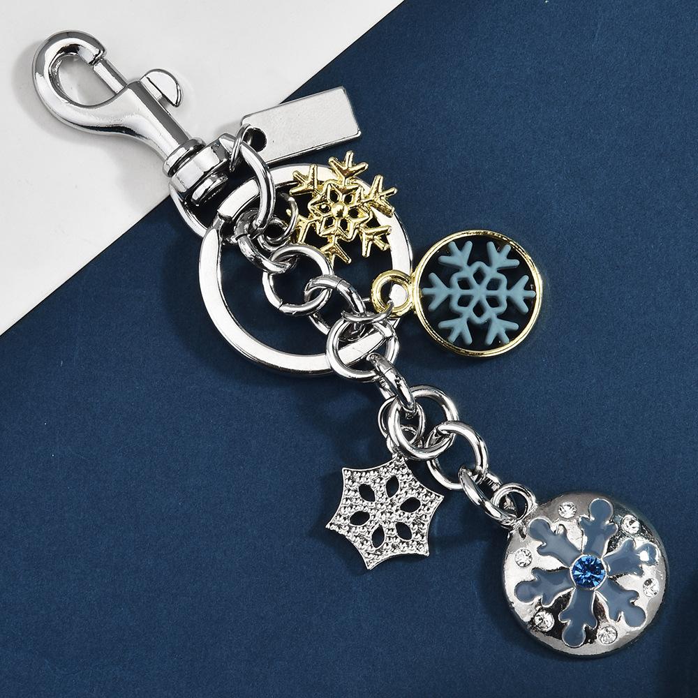 Metal Keychain Cute Fruit Diamond Apple Key Ring Pendant Bag Key Ring Accessories Women