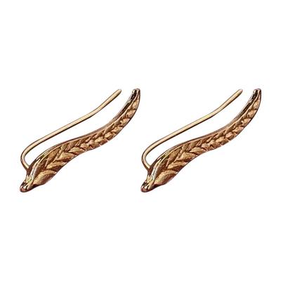 Forest Cute Mini Small Leaves Earrings Ear Hanging Elf Ear Bone Clip Jewelry