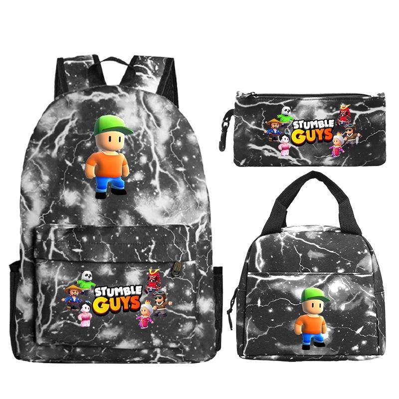 Game Merchandise Printed Children's Schoolbag Set Casual Backpack Three-piece Set