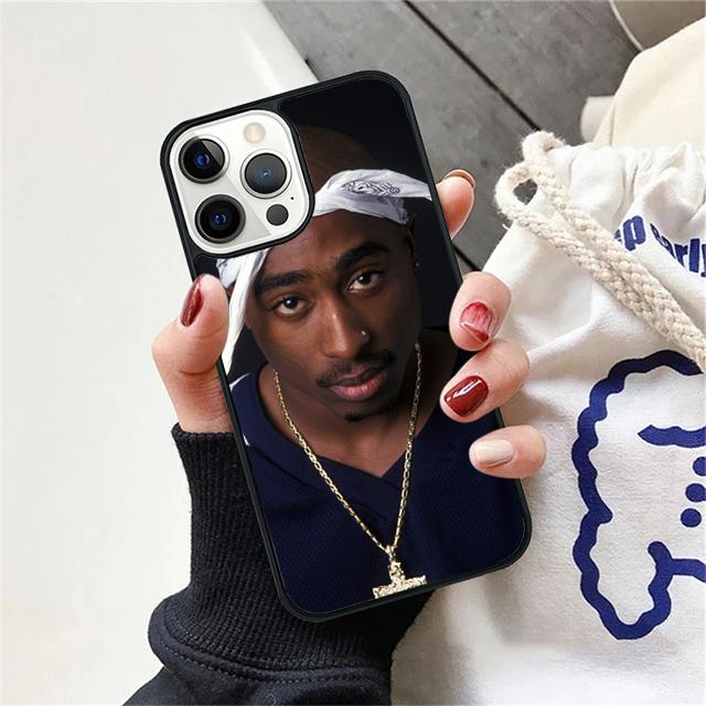 Rap Singer 2Pac Tupac Amaru Shakur Phone Case Cover For iPhone 17 Air 15 16 14 13 12 Pro Max 11 Pro Max Plus