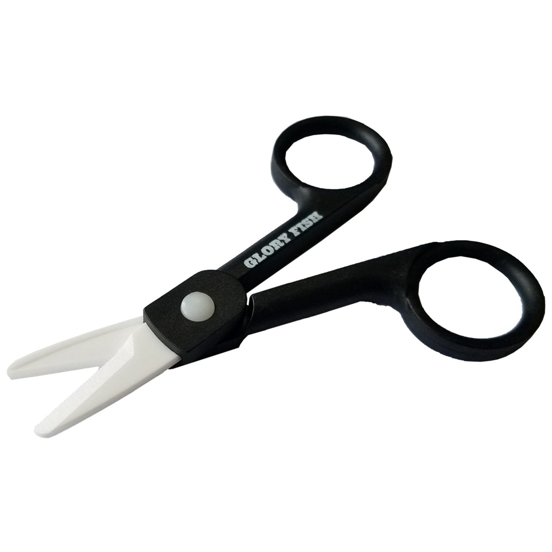 

Glory Fish Fishing Scissors Ceramic Scissors Black HA-004