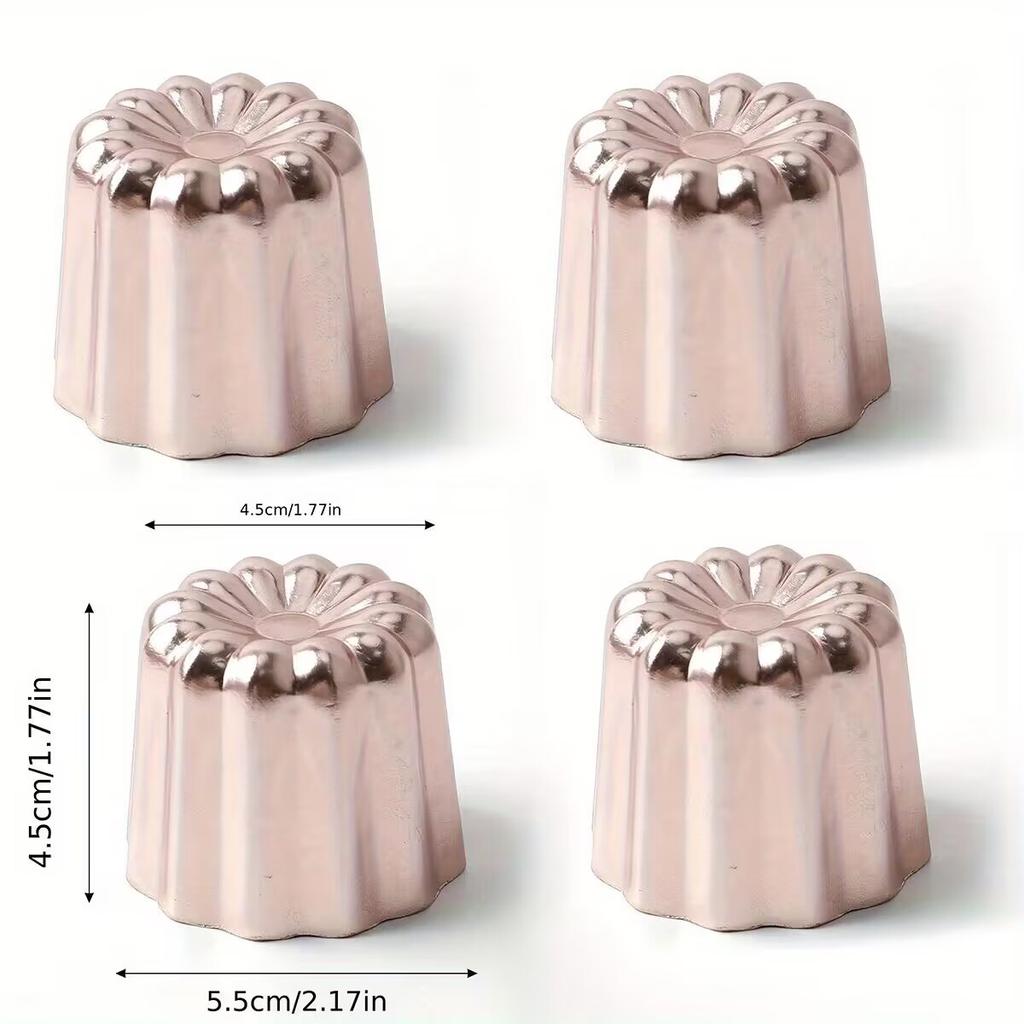 Aluminum Alloy Canelé Mold, French Pastry Non-Stick Tart Pan, Kitchen Baking Tool