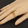 Nidin Hot Sale Personality Design Inlaid Colorful Zircon Open Rings Adjustable For Women Irregular Punk Style Finger Jewelry