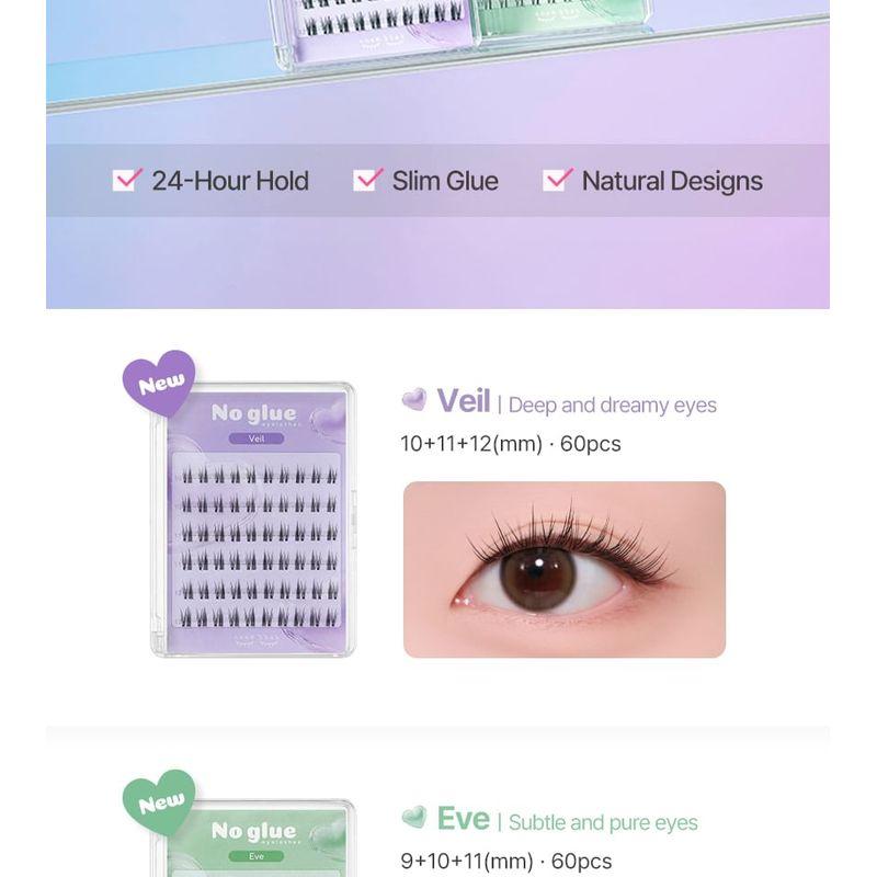 ccam bbak - No Glue Lash - 5 Types