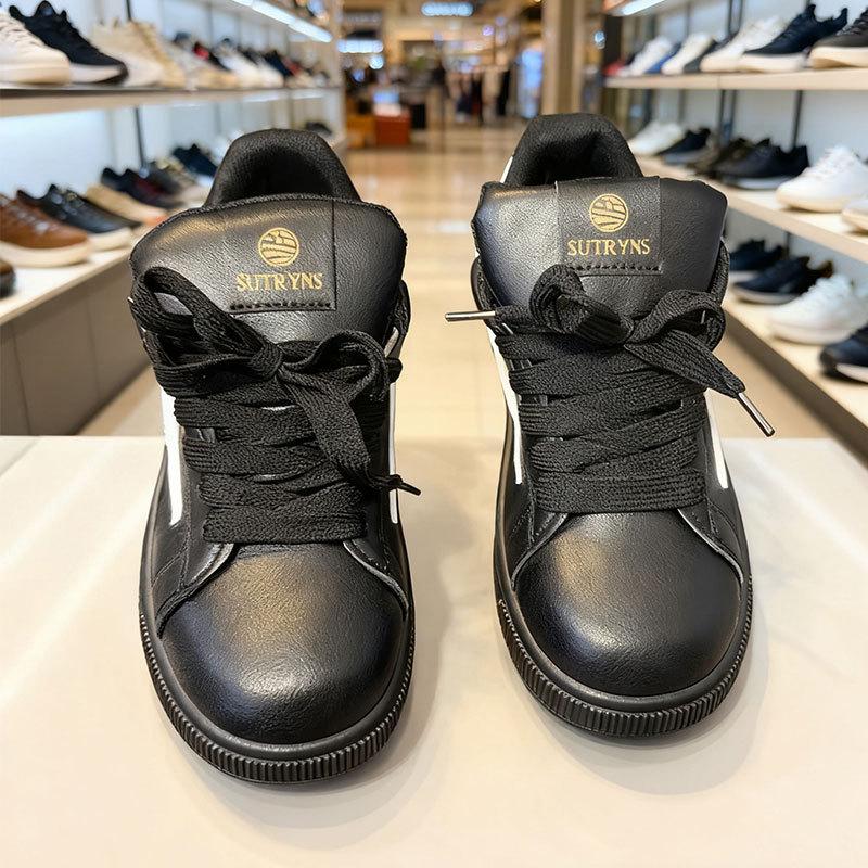 

Spring and Autumn New Board Shoes Women s New Versatile Couples Thick-soled Lightning Breathable Casual Bread Shoes 44 чёрный