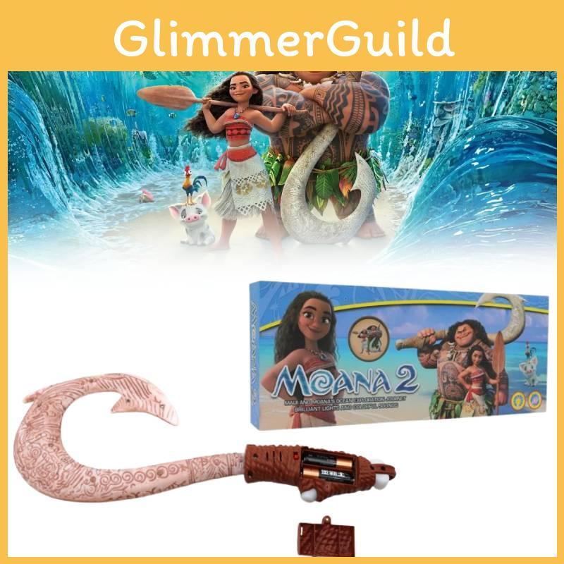 Colorful Ocean Adventure Moana Fish Hook Sword Toy With Sound And Lights For Kids