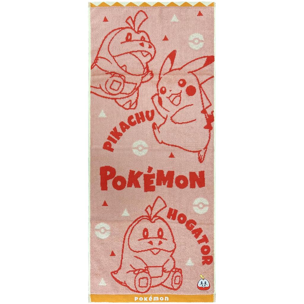 Hayashi Face 34 x FO207800 Towel, Approx. 80cm, Pokémon Hogtail,