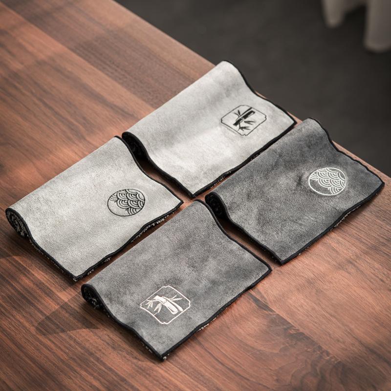 

Утолщенное водопоглощающее чайное полотенце, чайная ткань, журнальный столик, чайная посуда в китайском стиле, салфетки, тряпка, аксессуары для чайного стола, новинка