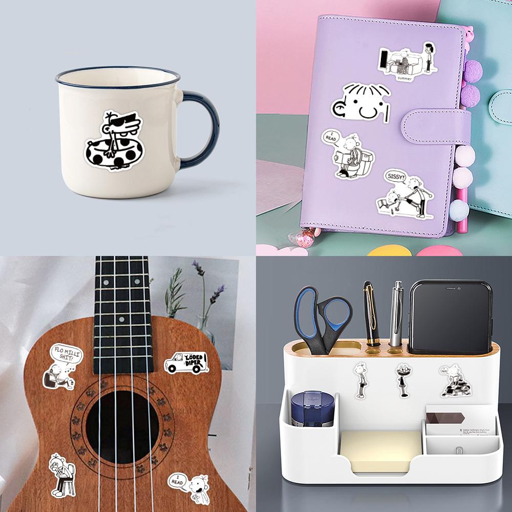 50 Diary of A Wimpy Kid Graffiti Stickers DIY Decorative Guitar Skateboard Waterproof Stickers