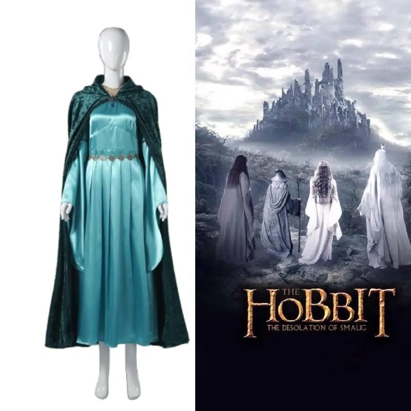Exquisite Blue Cosplay Dress Set For Elven Princesses Perfect For Fantasy Themed Events And Celebrations