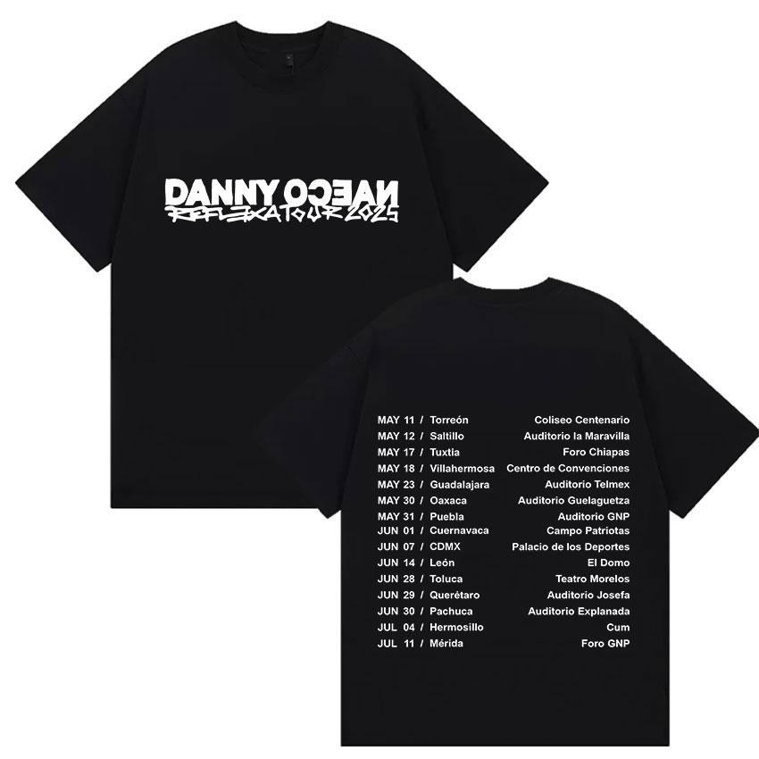 Rapper Danny Ocean Reflexa Tour Album Merch Tshirt Mens Rock Gothic Oversized Tshirts Fashion High Quality Cotton T Shirt
