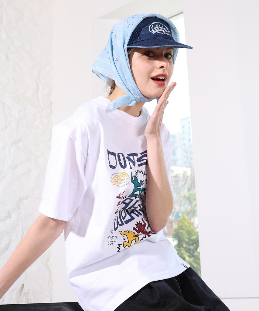 GHOST REPUBLIC Dont Stop Graphic Short Sleeve T-Shirt 2 Colors Gt-370