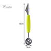 Double End Ball Scoop Labor Saving Anti Deformed Sawtooth Design Melon Ball Spoon Household Supplies