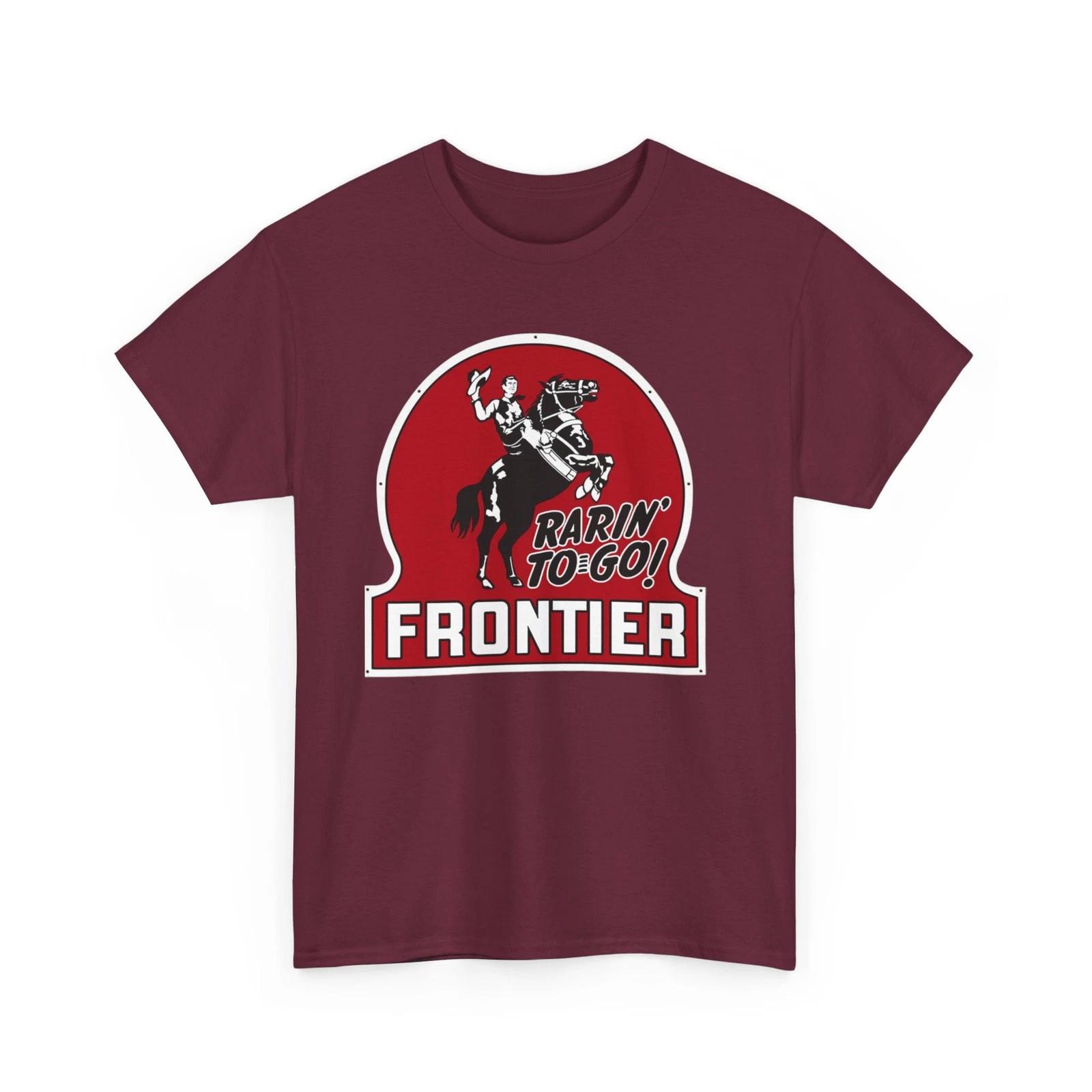 Frontier Gasoline Rarin To Go Print T shirt Esso Texaco Petroleum Collectible 3XL