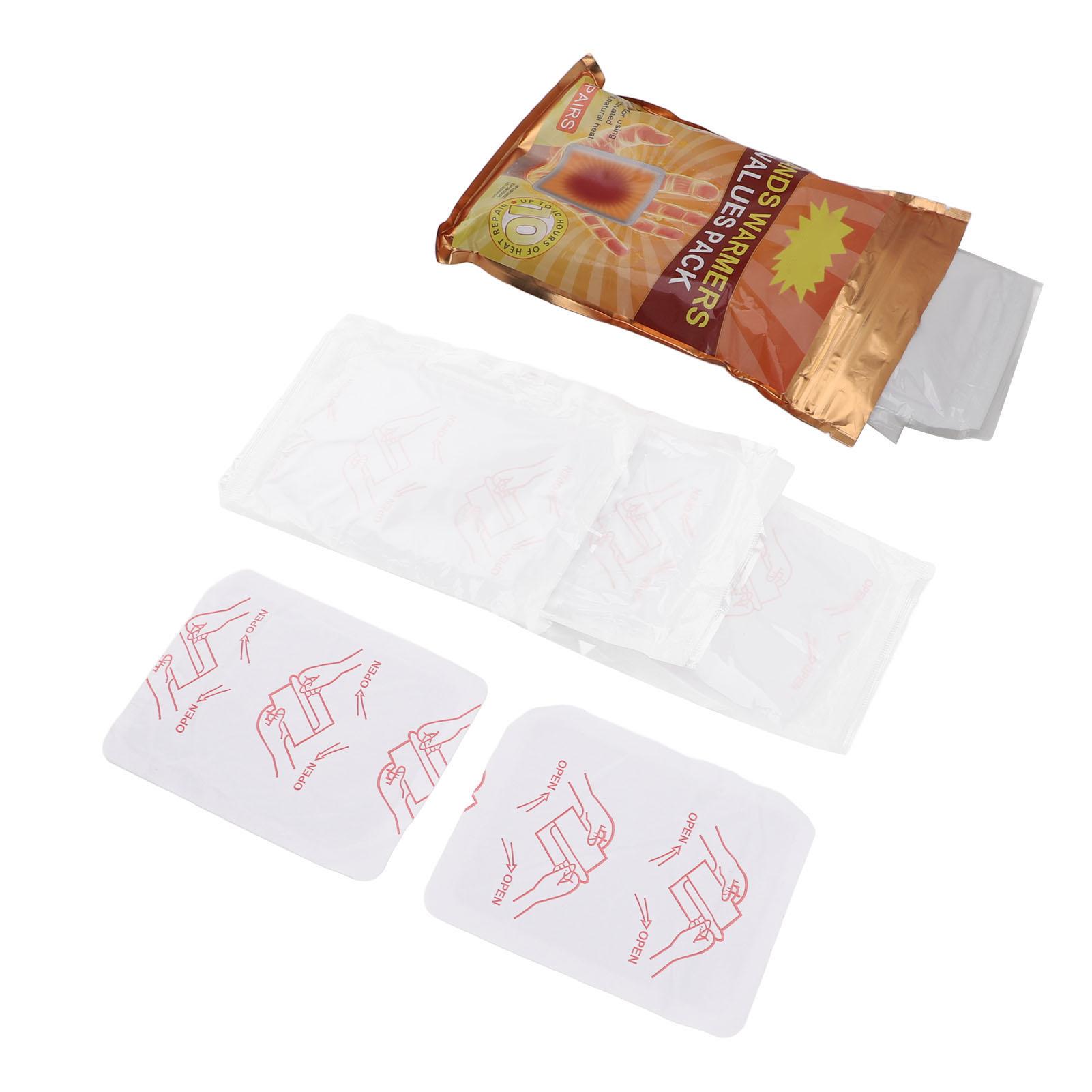 

20 шт. грелка для рук одноразовая самонагревающаяся долговечная безопасная клейкая грелка для рук для помещений и улицы