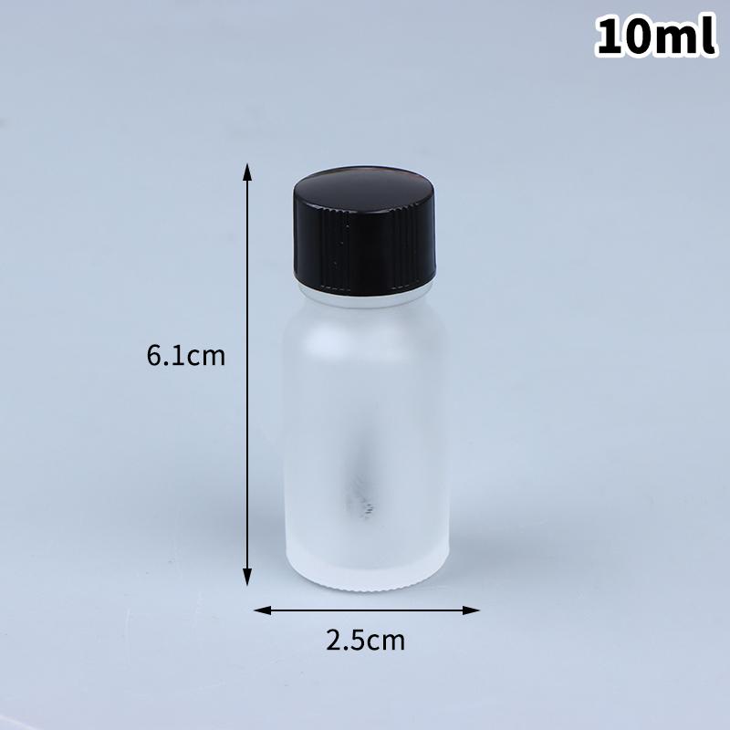 Transparent Glass Nail Polish Bottles Empty Refillable with Brush for Essential Oils and Home ManicureHot Sale
