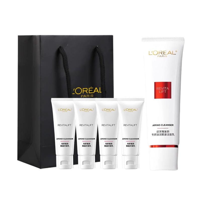Loreal Paris Amino Acid Cleanser Facial Cleanser Soothing, Moisturizing, Exfoliating, Oil Control LOreal Rejuvenating Cleansing Combination-125ml30ml4