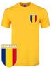 Romania Football T-Shirt Top | 2026 Cup Yellow Sport Flag Inspired T Shirt Tee